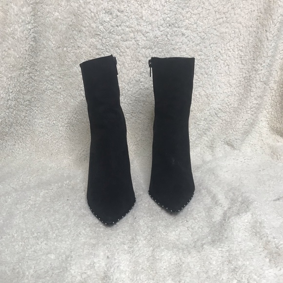 Black Studded High Heel Booties - Picture 2 of 3